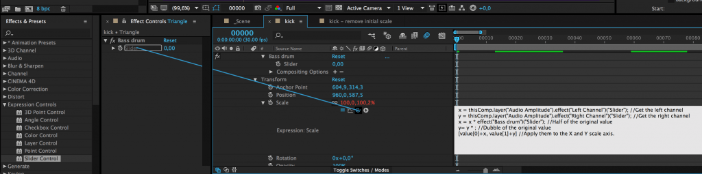 Connect value to slider controll